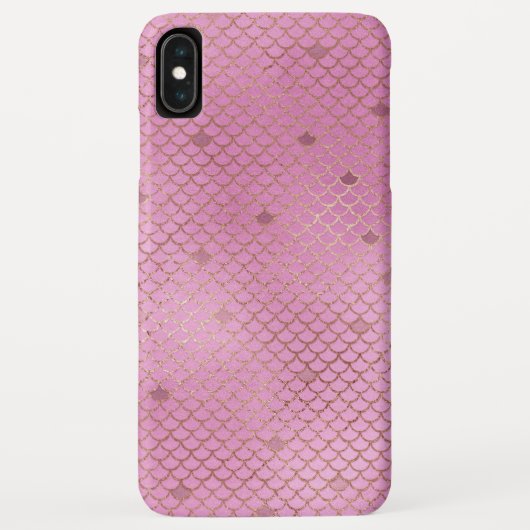 Blush Pink Mermaid Scales Muster Case-Mate iPhone Hülle (Rückseite)