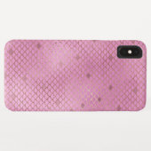Blush Pink Mermaid Scales Muster Case-Mate iPhone Hülle (Rückseite (Horizontal))