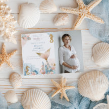 Blush Pink Mermaid Schwanz Babydusche