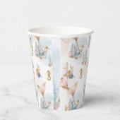 Blush Pink Mermaid Schwanz Babydusche Pappbecher (Rechts)