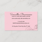 Blush Pink Millennium Mermaid Visitenkarte (Rückseite)