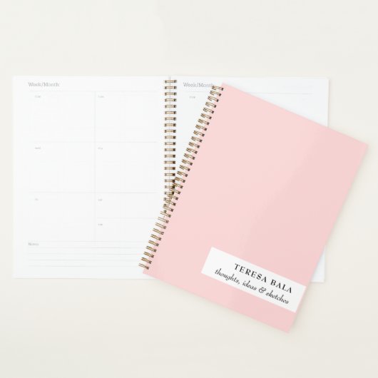 Blush Pink Minimalist 2026 Design Planer (Anzeige)
