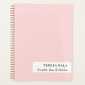 Blush Pink Minimalist 2026 Design Planer (Vorderseite)