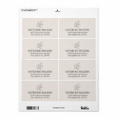 Blush Pink Minimalist Small Business Shipping (Vorne)