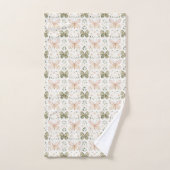 Blush Pink Mint Green Butterflies  Badhandtuch Set (Handtuch)