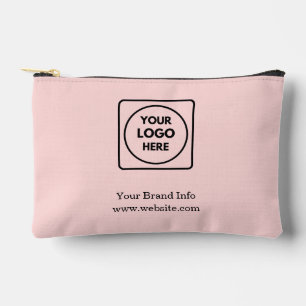 Blush Pink Modern   Benutzerdefiniertes Business-L Zubehörtasche