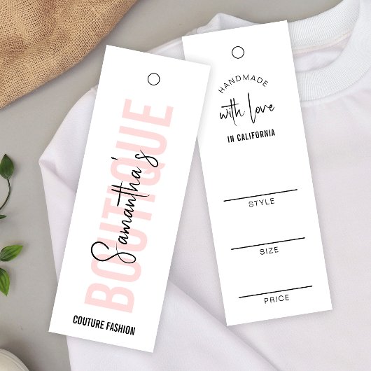 Blush Pink Modern Cloud Price Label