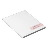 Blush Pink Modern Minimal Feminine Design Notizblock (angewinkelt)