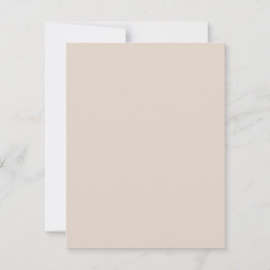 Blush Pink Modern Wedding Details Enclosure Card Einladung (Rückseite)