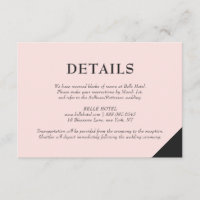 Blush Pink Moderne Akzente Details Unterkünfte