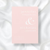 Blush Pink Moderne Ampere und Typografie Hochzeit Save The Date