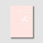 Blush Pink Moderne Ampere und Typografie Hochzeit Save The Date