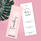 Blush Pink Moderne Kleidung Boutique Hang Tags