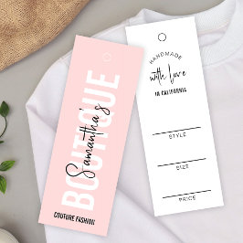 Blush Pink Moderne Kleidung Boutique Hang Tags