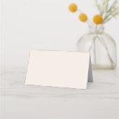 Blush Pink Moderne Minimalistische Hochzeitsszene  Platzkarte (Rückseite)