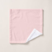 Blush Pink Moderne rustikale Monogram, Initial Badhandtuch Set (Waschlappen)