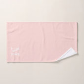 Blush Pink Moderne rustikale Monogram, Initial Badhandtuch Set (Handtuch)