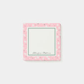 Blush Pink Moderne Wildblumen Post-it Klebezettel (Vorderseite)