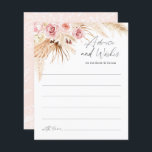 Blush Pink Moderner Boho Pampas Grass Hochzeitsrat<br><div class="desc">Blush Pink Moderner Boho Pampas Grass Hochzeitsratgeber</div>