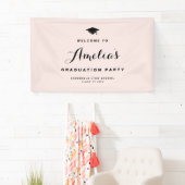 Blush Pink Moderner Kalligraphie Abschluss Banner (Insitu)