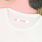 Blush Pink Modernes Kleidungssiegel für die Größen Etiketten