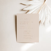 Blush Pink Modernes Probe Abendessen Einladung