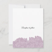 Blush Pink Monochrome Hydrangea Hochzeitseinladung Einladung (Rückseite)