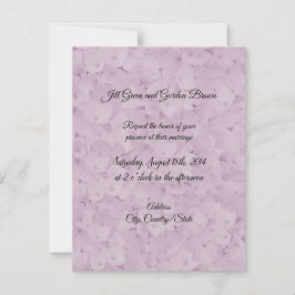 Blush Pink Monochrome Hydrangea Hochzeitseinladung Einladung