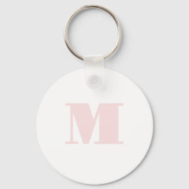 Blush Pink Monogram Initial Modern Schlüsselanhänger