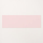 Blush Pink Monogram Modern Minimal Feminine Art Yogamatte (Rückseite (Horizontal))