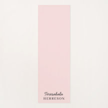 Blush Pink Monogram Modern Minimal Feminine Art