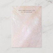 Blush Pink Mother Pearl Classy Earring Display Visitenkarte (Rückseite)