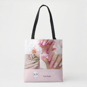 Blush Pink Nageldesignerin 3 Foto Logo Tasche