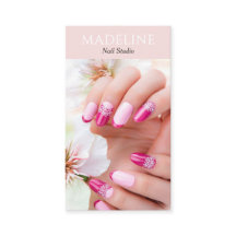 Blush Pink Nail Artist Logo Photo QR Code