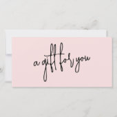 Blush Pink Nail Salon Logo Geschenkgutscheine (Vorderseite)