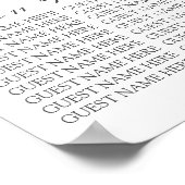 Blush Pink Navy Blue Floral Hochzeitstabelle Poster (Ecke)