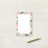 Blush Pink Navy Blues Christlich Bibel Verse Post-it Klebezettel (Auf Schreibtisch)