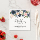 Blush Pink Navy Brautparty Napkins Serviette (Beispiel)