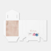 Blush Pink & Navy Pumpkin Gender Reveal Party Geschenkschachtel (Ungefaltet)