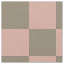 Blush Pink Neutral Checkerboard Cotton Fabric