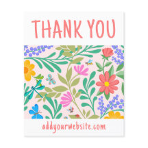 Blush Pink Niedlich Floral Vielen Dank für Ihren E