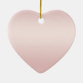 Blush Pink Ombre Glitzy Glitzer Sparkle Keramik Ornament (Hinten)