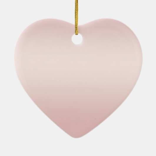 Blush Pink Ombre Glitzy Glitzer Sparkle Keramik Ornament (Hinten)