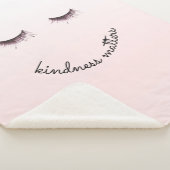 Blush Pink Ombre Kindness Matters Eyelashes Sherpadecke (3/4)