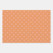 Blush Pink & Orange 2 Set Blumenpapier Geschenkpapier Set (Vorderseite 3)