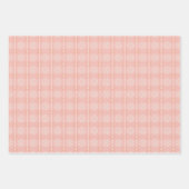 Blush Pink & Orange 2 Set Blumenpapier Geschenkpapier Set (Vorderseite)
