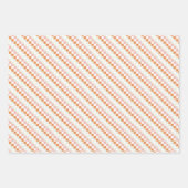 Blush Pink & Orange 3 Set Blumenpapier Geschenkpapier Set (Vorderseite 2)