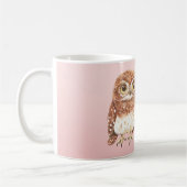 Blush Pink Owl I'll Be Seeing You Kaffeetasse (Links)