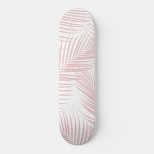 Blush Pink Palm Blätter Dream Cali Sommer Besicht Skateboard