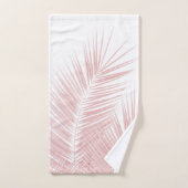 Blush Pink Palm Blätter Dream Cali Sommer Besichti Badhandtuch Set (Handtuch)